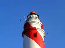 Close view of Tangasseri Lighthouse