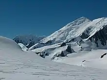 Helmet Peak (in the left background) and Great Needle Peak from Kuzman Knoll