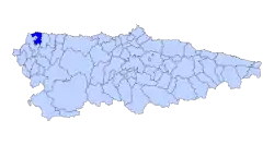 Location of Tapia de Casariego