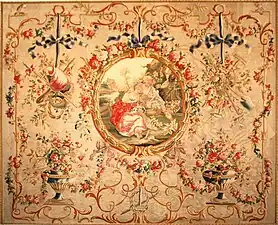 Aubusson tapestry after Jean-Baptiste Huet, c. 1786