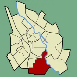 Location of Ropka tööstusrajoon in Tartu.