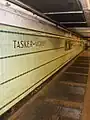 The mezzanine level of Tasker-Morris station, facing Morris Street.