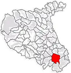 Location in Vrancea County