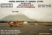 Haines Junction airport taxiway