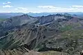 Taylor Peak (left) and Star Peak (right) seen from Castle Peak.Greg Mace Peak centered below.