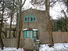 Thunderbird Lodge (studios), from Rose Valley Road.