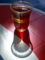 Traditional Turkish tea.