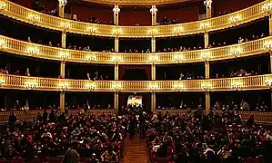 Interior of the Rendano Theatre