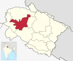 Location in Uttarakhand