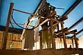 Manual loom with double width and jacquard loom, Colegio del Arte Mayor de la Seda of Valencia.