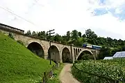 Railway viaduct in Telciu