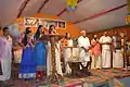 Temple inauguration by Her Highness Aswathi Thirunal Gauri Lakshmi Bayi Thampuratti and other dignitaries