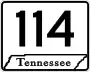 State Route 114 marker