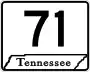 State Route 71 marker