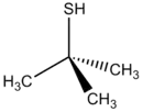 Skeletal formula of tert-butylthiol