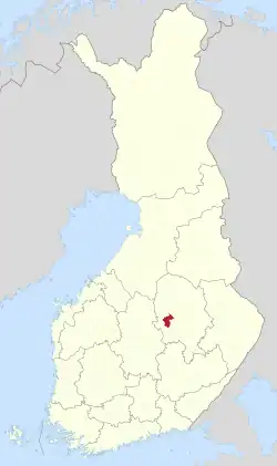 Location of Tervo in Finland