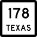 State Highway 178 marker