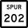 State Highway Spur 202 marker