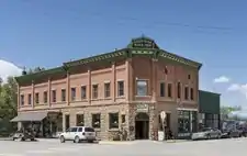 The 1905 Bauer Bank Block building in Mancos