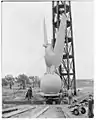 Eagle and sphere Australian–American Memorial at Russell Hill, 15 September 1953