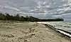 The beach at Evangola State Park.