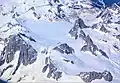 Howser Spire (left) viewed from airliner