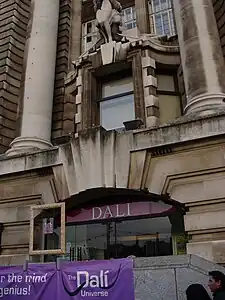 The former entrance to Dalí Universe in County hall (London)