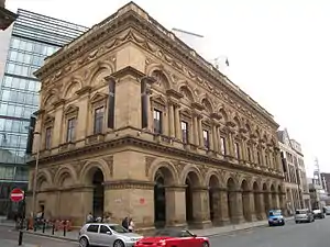 exterior of a Victorian building with ornate brickwork