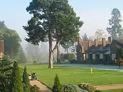 Almshouse cottages, built in early 1900s in Whiteley Village, England