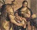 The Holy Family with Saint Barbara and young Saint John, by Paolo Veronese (c. 1565)