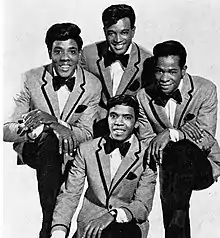 The Intruders in 1968 (clockwise from bottom): Sam "Little Sonny" Brown, Phil Terry, Eugene "Bird" Daughtry, and Robert "Big Sonny" Edwards.