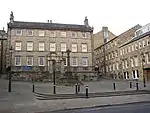 The Judges' Lodgings and attached forecourt, steps, gate piers, gates and railings