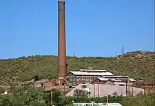 Smelter Stack of the old Magma Smelter Complex