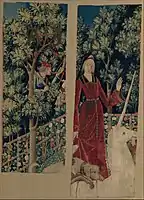 The two Fragments of "The Unicorn Surrenders to a Maiden"