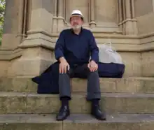 Bernard Cadogan at the Martyrs%27 Memorial, Oxford, UK, in 2023