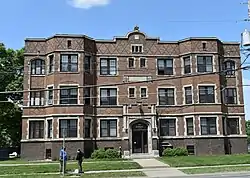 Norman Apartment Building, Des Moines, Iowa, 1908.