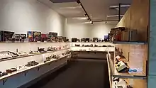 Video game consoles on display at The Nostalgia Box