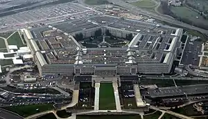 The Pentagon, headquarters of the United States Department of Defense.