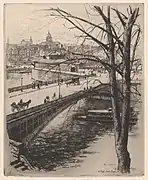 The Pont Saint-Louis, Paris, 1905