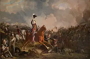 The Prince of Orange at the Battle of Quatre Bras (1818)