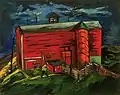 "The Red Barn", by Lucille Wallenrod, Oil