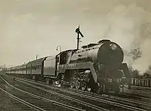 3807 on The Riverina Express in 1946