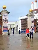 Main Gate (1711, widened c.1940 and now known as Victory Gate).