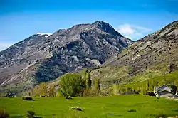 The Wasatch mountain range north of Lindon.