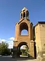 Side view of the belfry