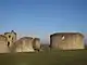 The entrance bridge to Flint castle