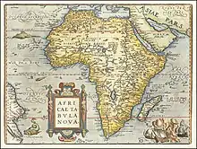 Map of Africa in Latin