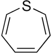 Structural formula of thiepine