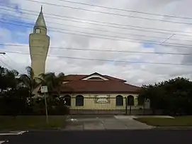 View of mosque from Station St