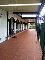 Covered portico and mosque entrance